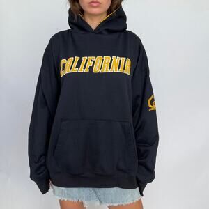 Navy & Yellow California Hoodie.
